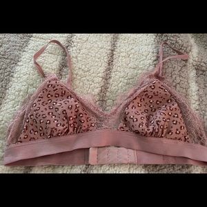 Gilly Hicks Bralette Pink Cheetah